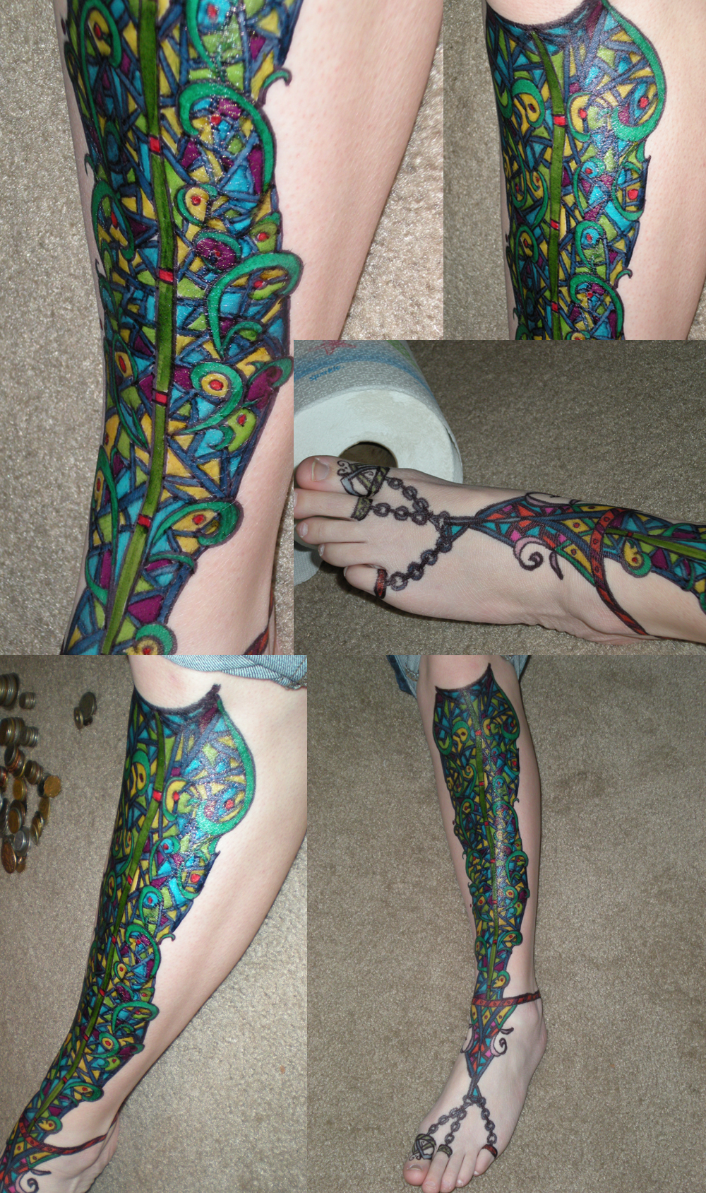 Stained Glass Leg