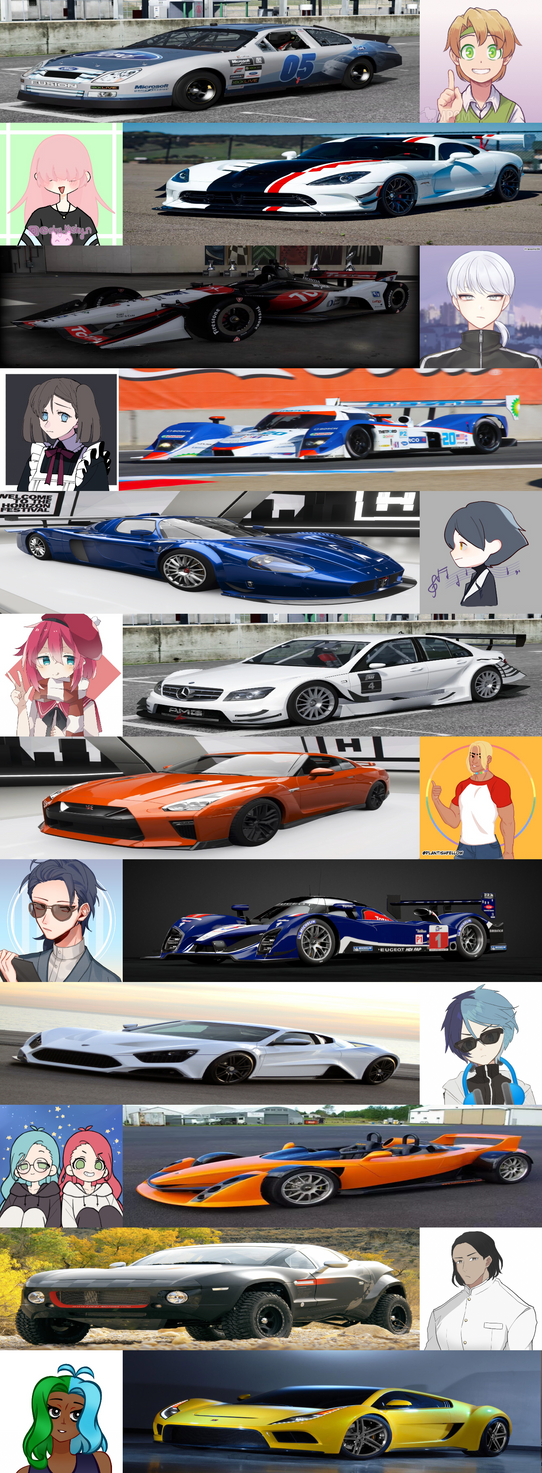 World Racing Champions and their Cars (2/4) by JDRAUNIDALO on DeviantArt