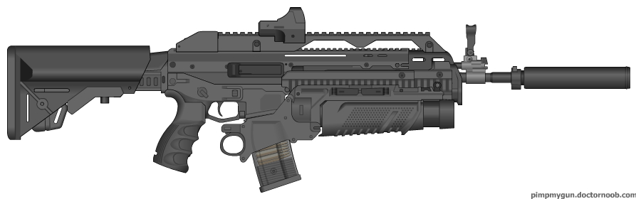 Mk25A4C with grenade launcher