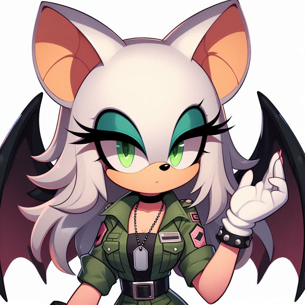 Rouge the bat military