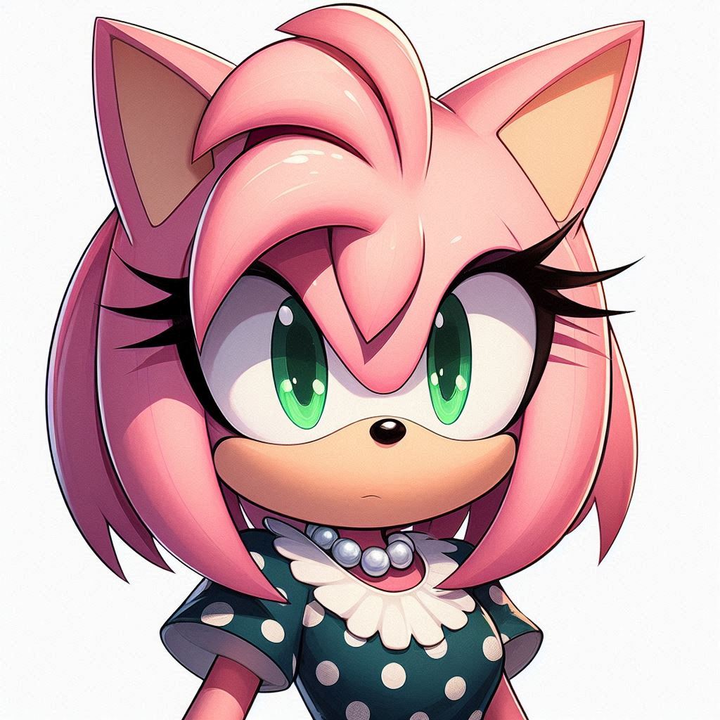 Amy rose in blue dress