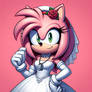 Amy rose in wedding dress