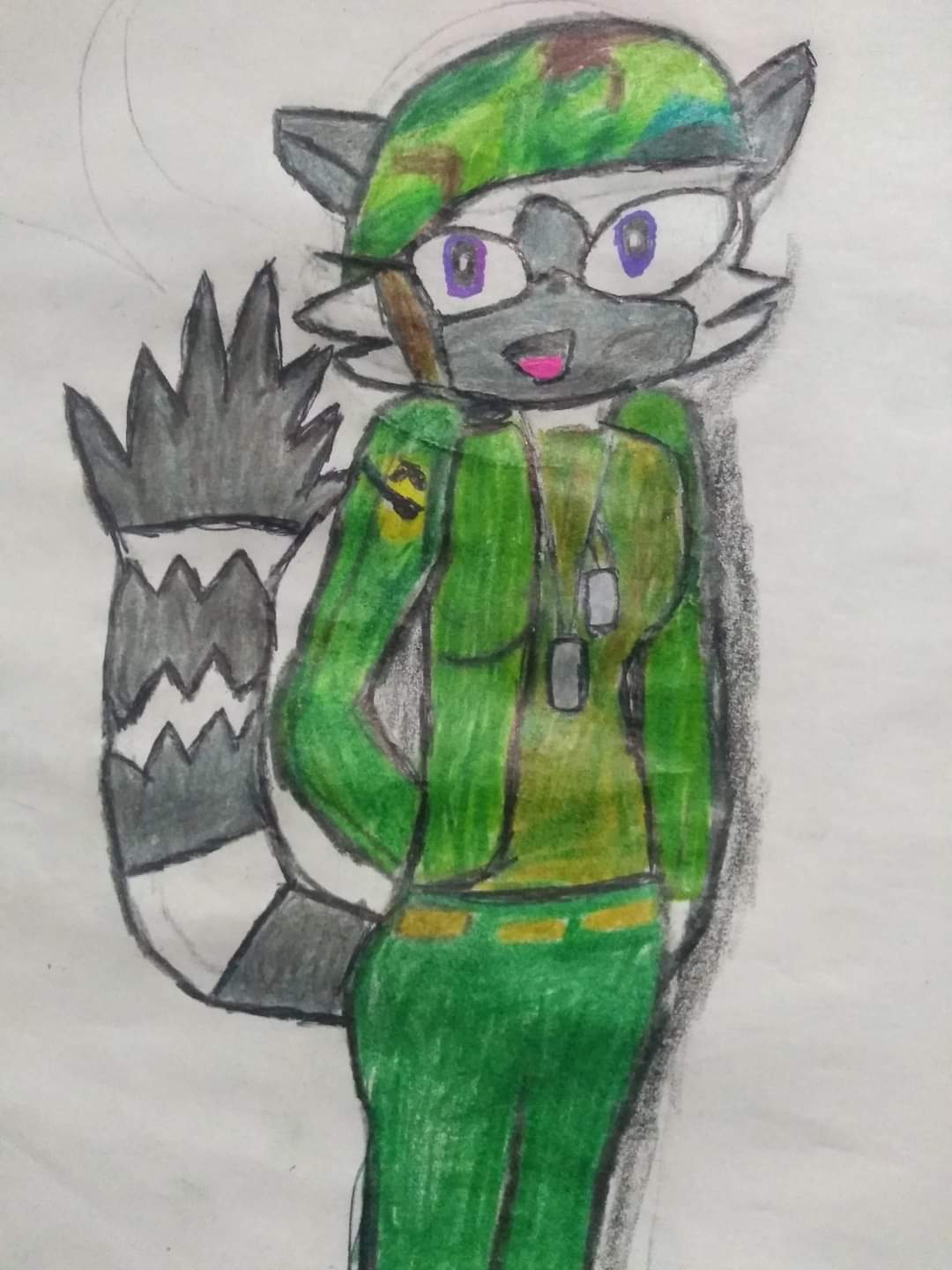 Tangle the lemur military