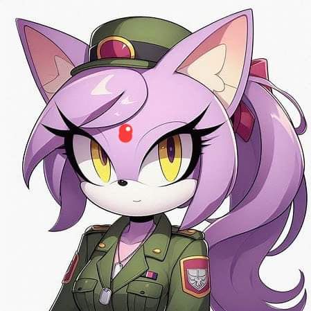 Blaze the cat military