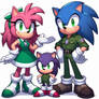 sonic and amy married and with their daughter