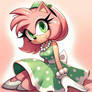 Amy Rose in a 60's dress