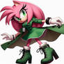 Amy rose in green dress