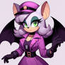 rouge the bat with purple dress