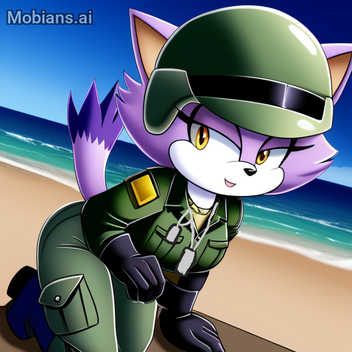 Blaze the cat military