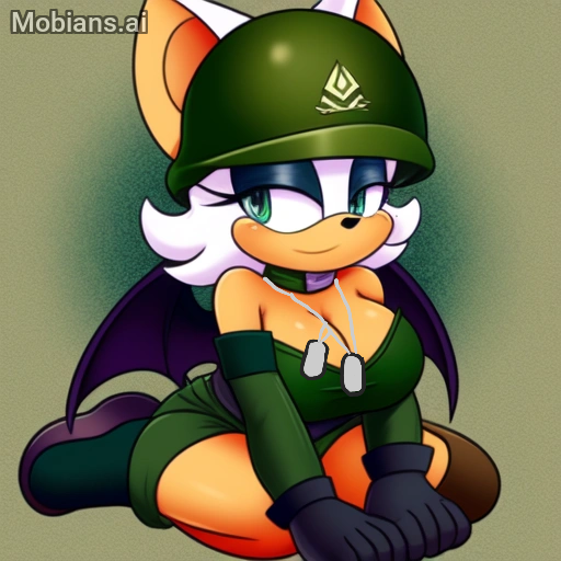 Rouge the bat military