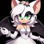 Rouge the bat in wedding dress