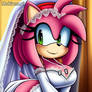 Amy rose in wedding dress