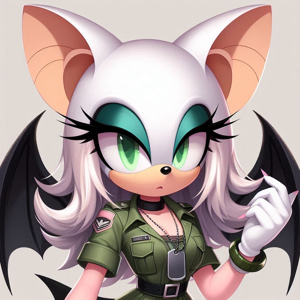 Rouge the bat militar