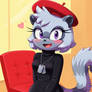 Tangle the lemur in black dress