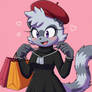 Tangle the lemur in black dress