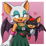 rouge the bat carrying her daughter