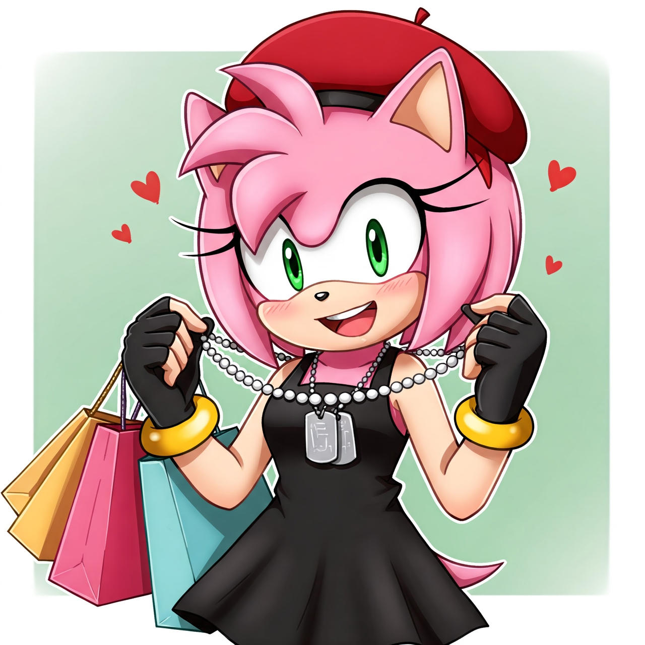 Amy Rose black dress