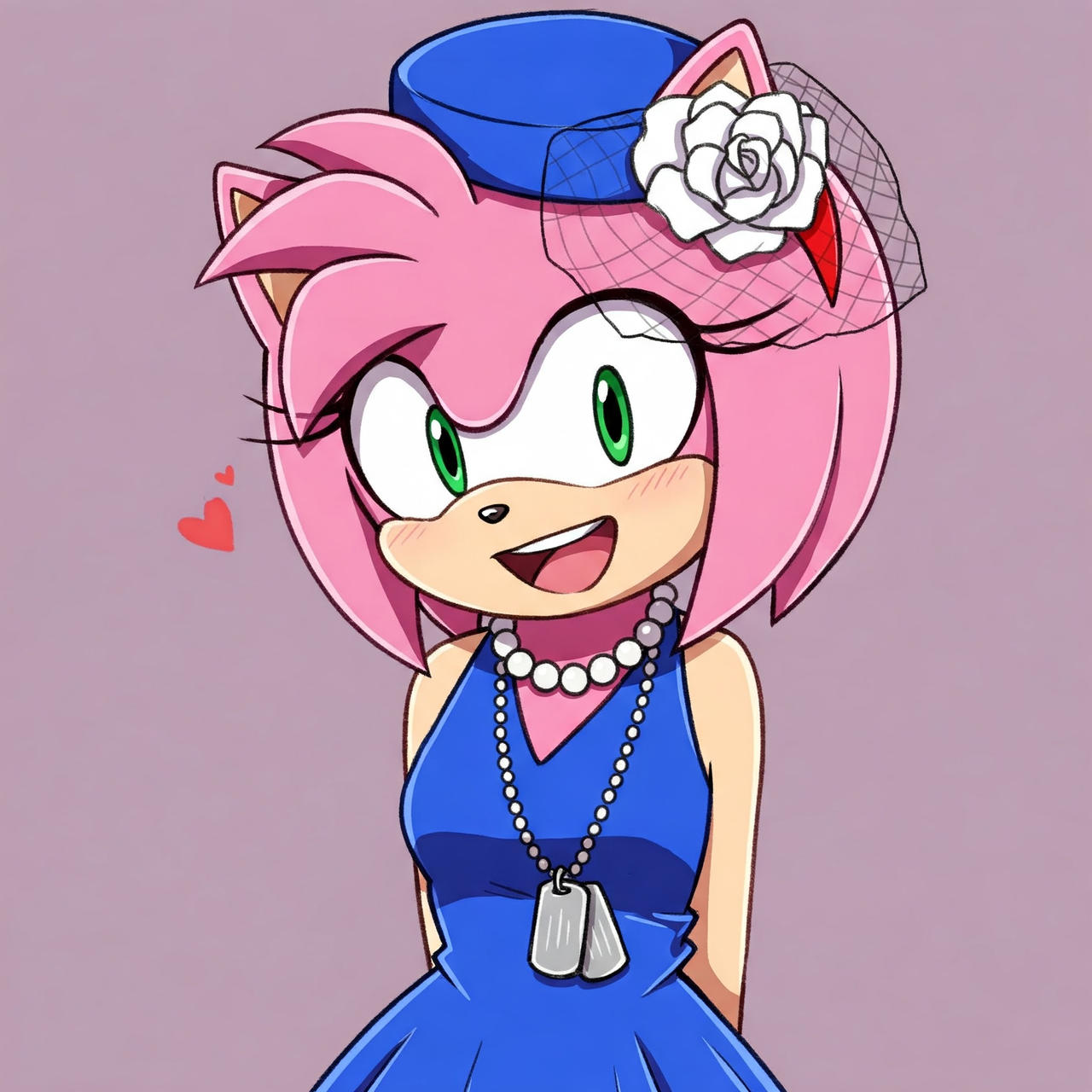 Amy rose blue dress