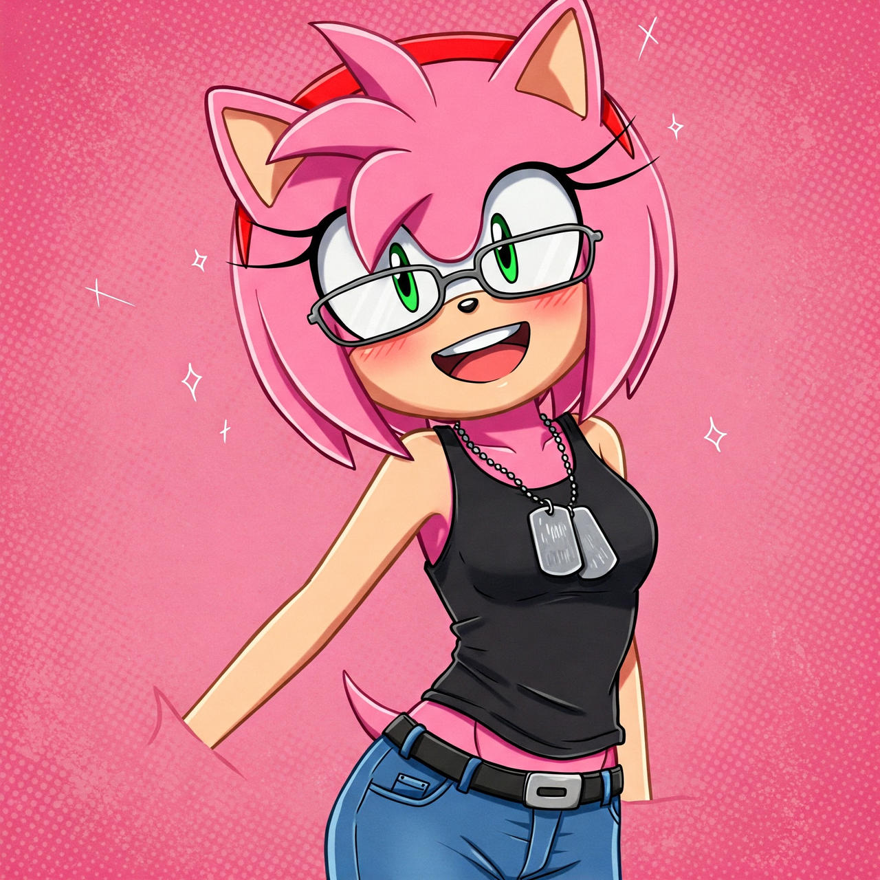 Amy Rose black tank top