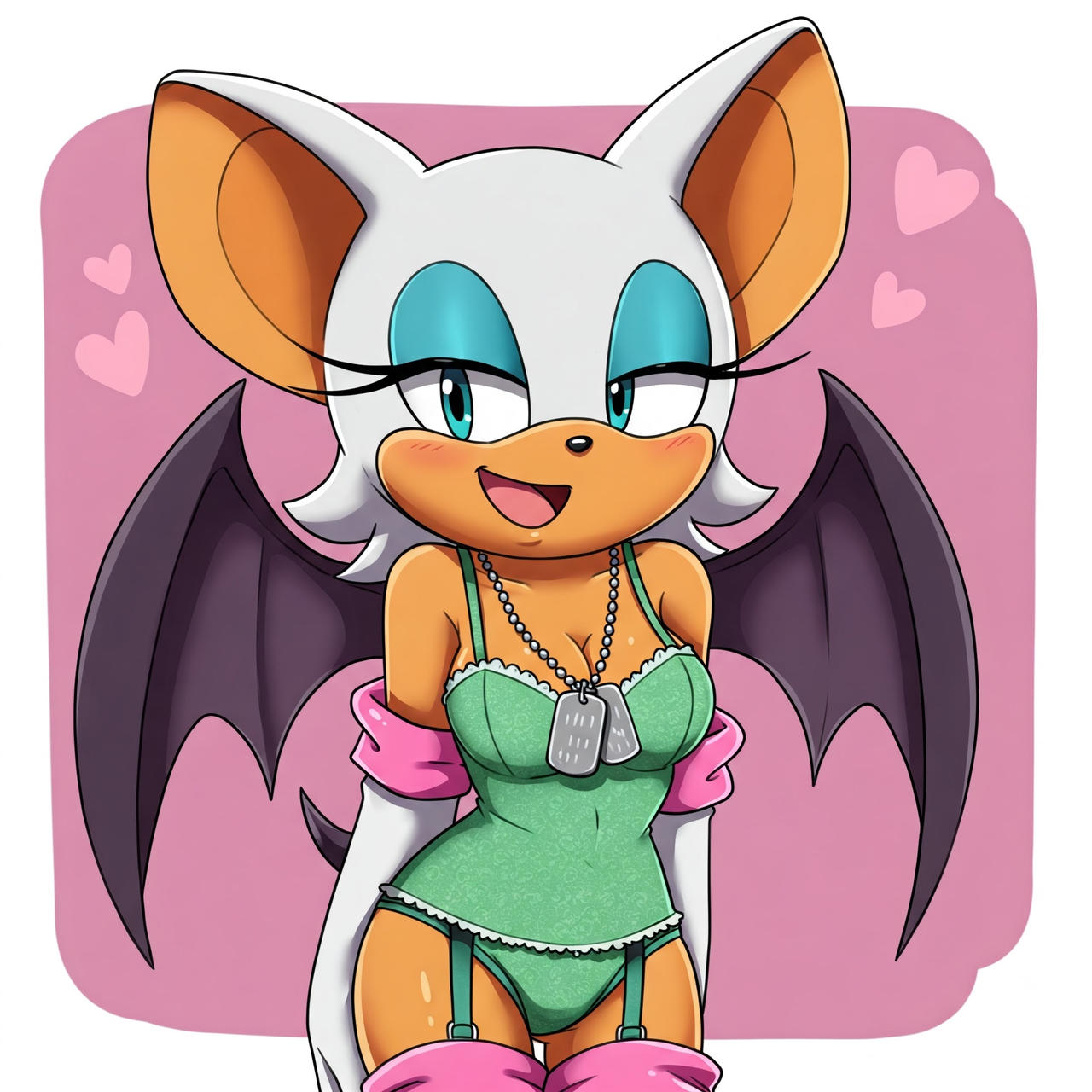 rouge the bat with lingerie
