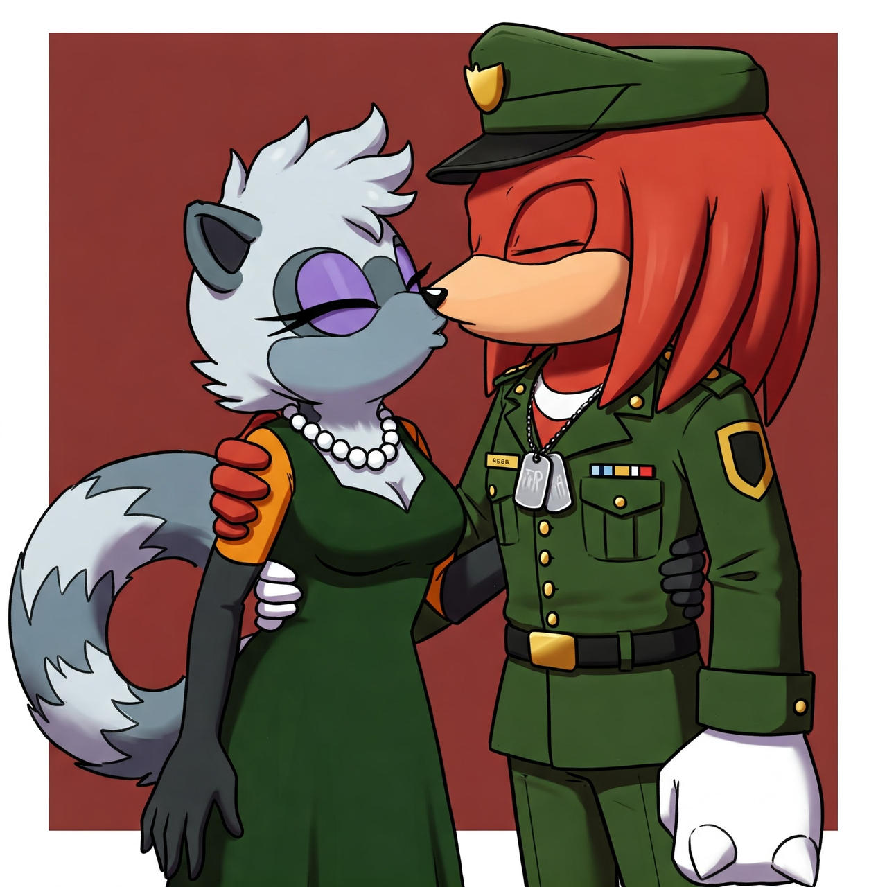 Knuckles x Tangle knuxangle military