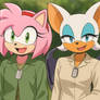 amy rose and rouge the bat friends