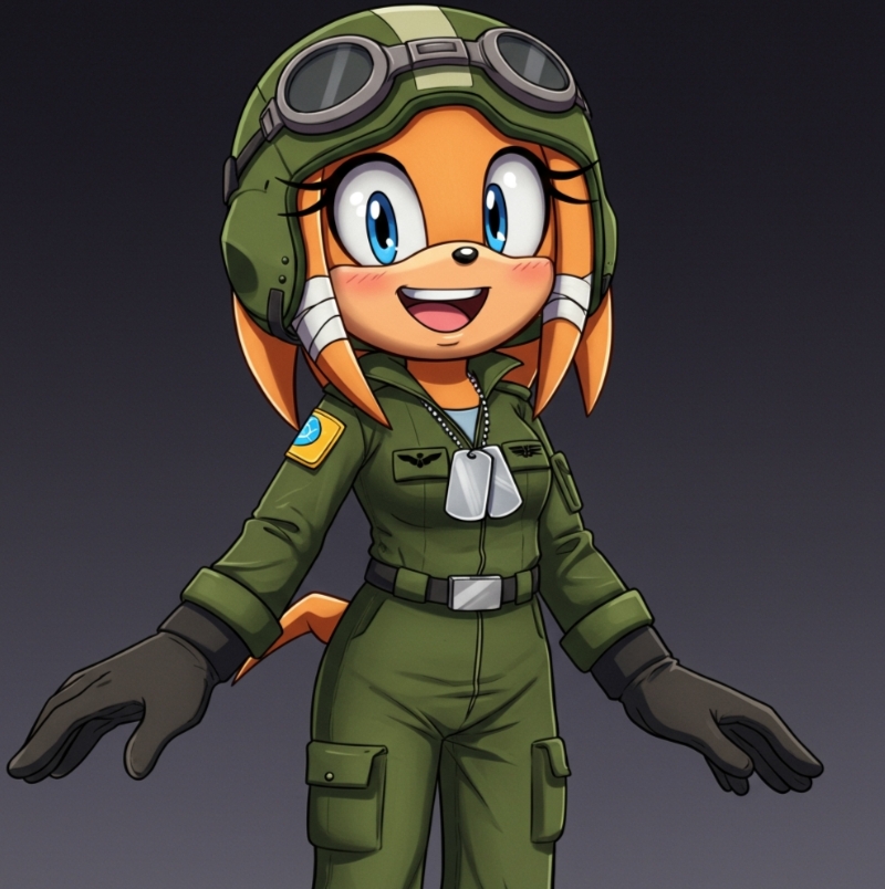 Tikal The Echidna Air Force Pilot