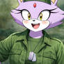 Blaze the cat military nurse