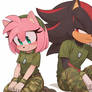 Shadow and Amy military
