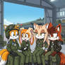 tails x cream and mia x Qiang military romance