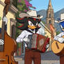 Vector the Crocodile and his music group