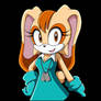 Cream the Rabbit teenager blue dress
