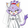 Blaze the Cat wedding dress