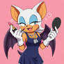 Rouge the Bat putting on makeup