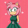 Amy Rose dark green dress