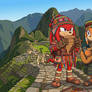 Knuckles and Tikal in Peru