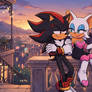Shadouge romance on the terrace