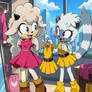 lanolin and Tangle in the apartment