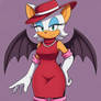 Rouge the Bat red dress