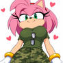 Amy Rose military sexy 2