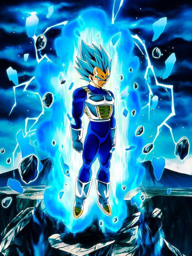 Download Vegeta Blue Evolved Goku Super Saiyan Wallpaper