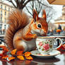 Mmm, delicious, hazelnut coffee!