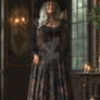 Grandma witch in dress lady babe model woman old (
