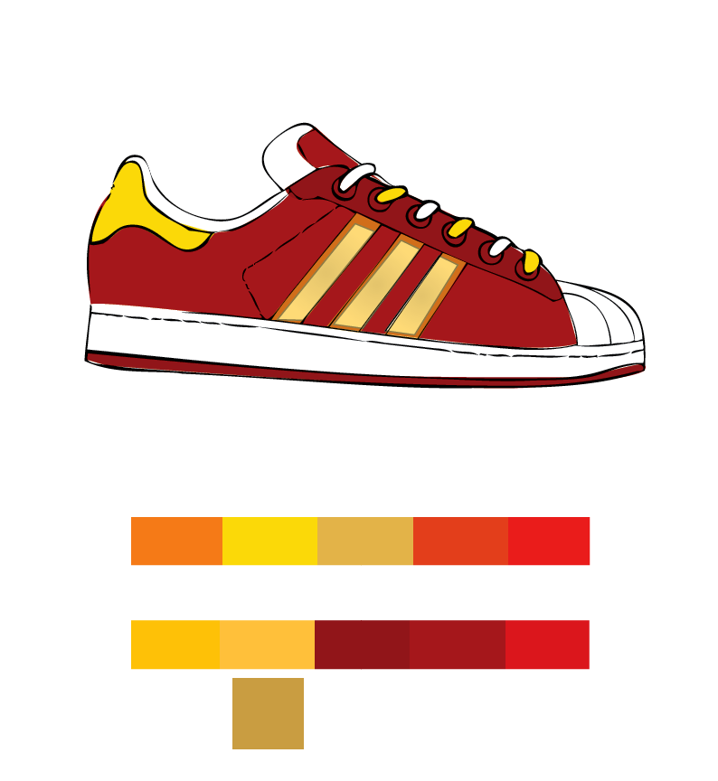 Red and Yellow Superstar