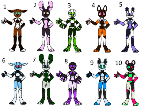 CLOSED 3pts animatronic anthros by teaneaweanea