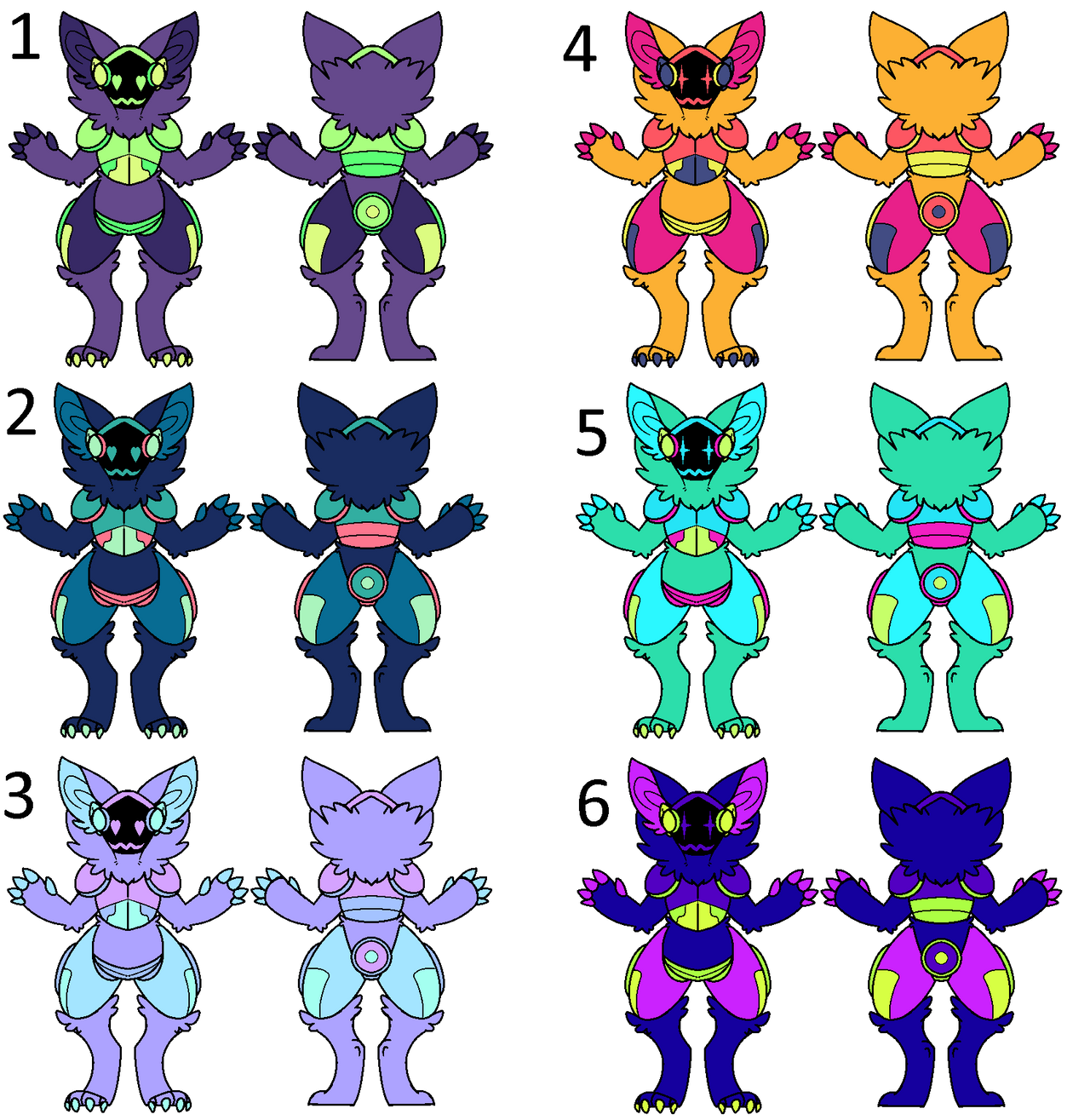 5pts protogens by teaneaweanea on DeviantArt