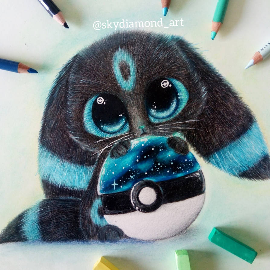 Galaxy cat umbreon by SkyKristal Galaxy cat umbreon by SkyKristal