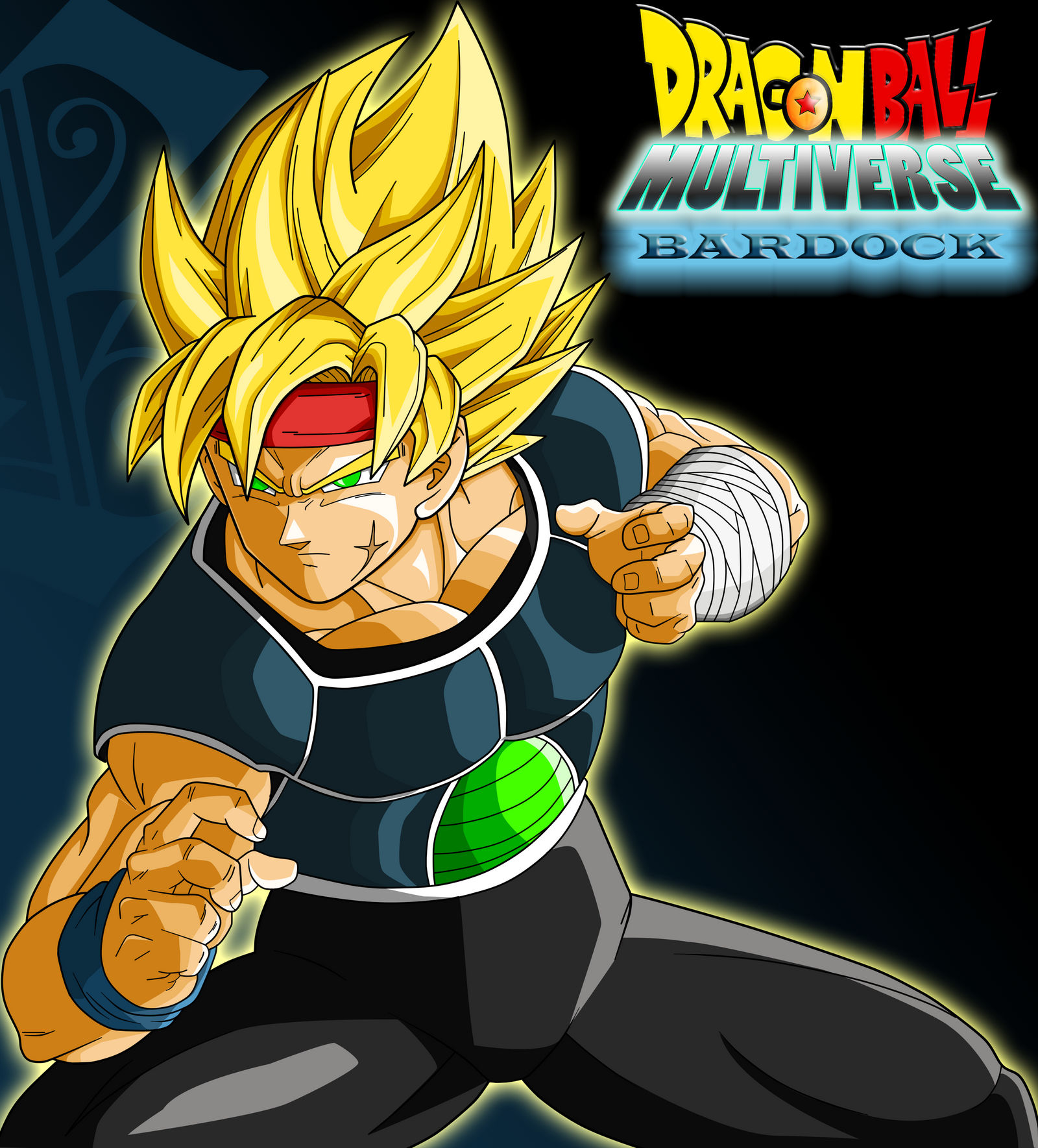 Bardock Colored :Ruga-Rell Lineart: by JamalC157 on DeviantArt