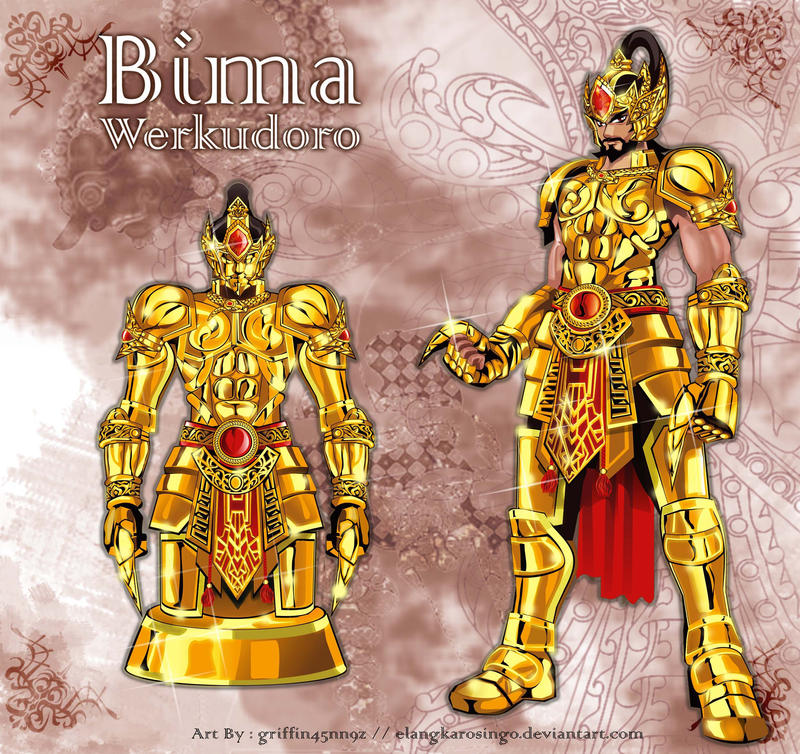 The Golden Armor of Bima by elangkarosingo on DeviantArt