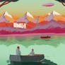 Carpathian Airways Airship Travel Poster